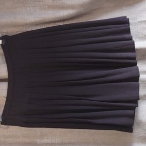 Vtg Rhonda Harness 6 black pleated skirt